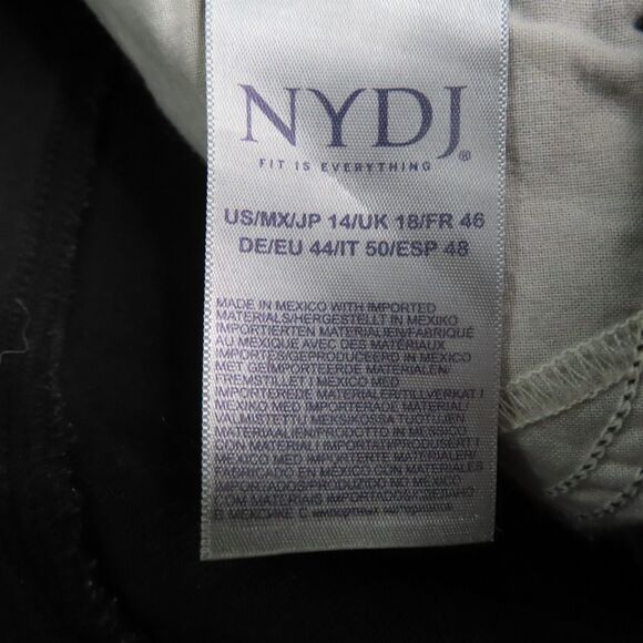 NYDJ Not Your Daughters Jeans 14 Black Lift x Tuck Technology Stretch - Picture 8 of 11